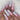 Paars & Wit Lange Press-on Nagels - Acryl Look 24 Stuks